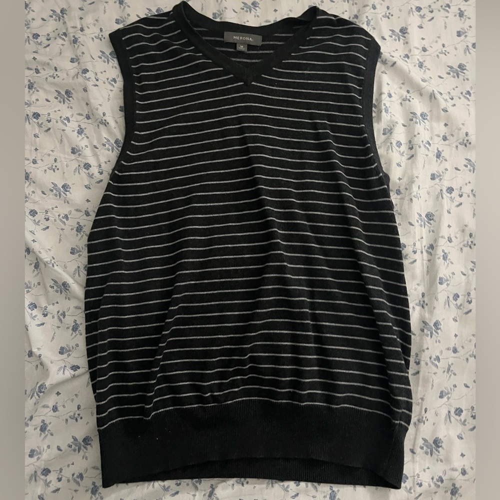 Merona Stripped V-Neck Sweater Vest